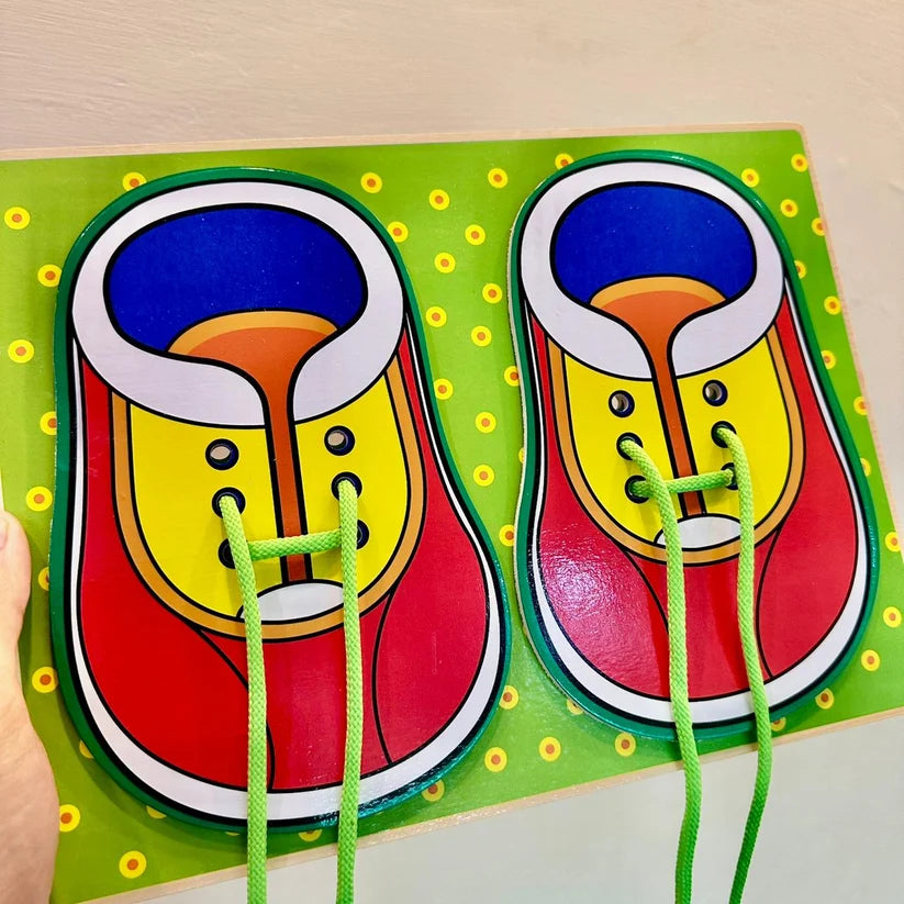 Learn to Tie Shoe laces kids learning tool board